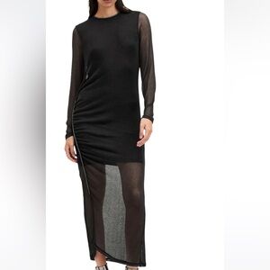 All saints black sparkly dress